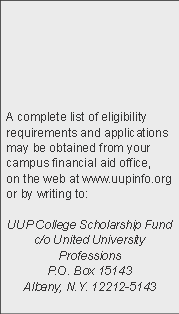       A complete list of eligibility requirements and applicati