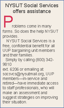 NYSUT Social Services offers assistance   Problems come in many
